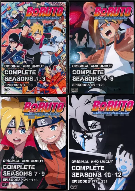 Anime DVD Boruto: Naruto Next Generations Volume 1 - 160 English Audio Free  USPS