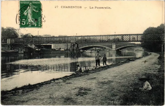 CPA AK Charenton La Passerelle FRANCE (1282219)