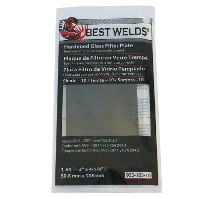 Glass Filter Plate, Shade 6, 4-1/2 X 5-1/4 In, Green ORS Nasco Best Welds