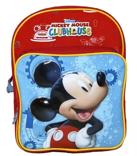 Zaino Asilo 3D Con Immagine Sagomata Topolino Mickey Mouse