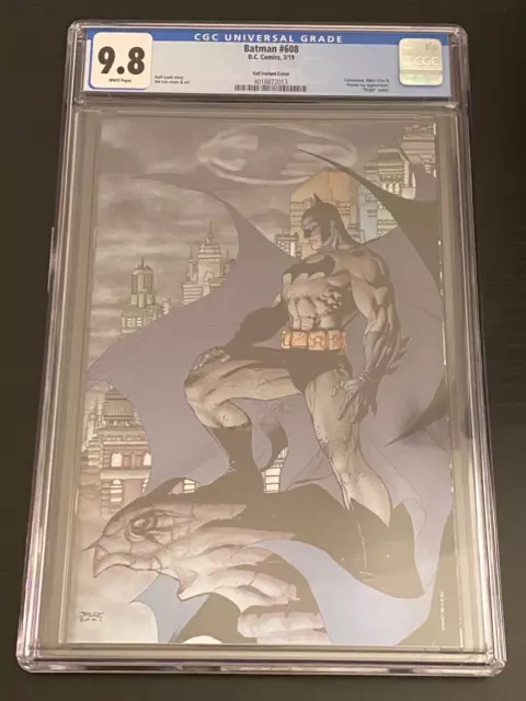 Batman #608 CGC 9.8 Jim Lee 2nd Print Virgin Foil Variant Fan Expo Hush