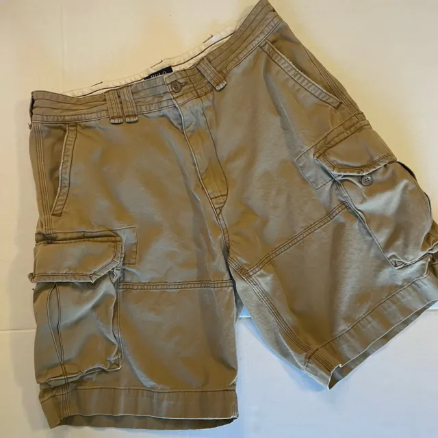 Polo Ralph Lauren Khaki Cargo Shorts Sz 36 Inseam 10”