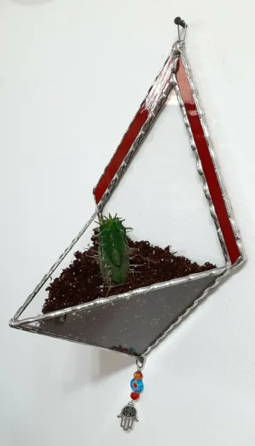 Diamond Stained Glass Terrarium, Transparent 2 mm Planter For Indoor 2
