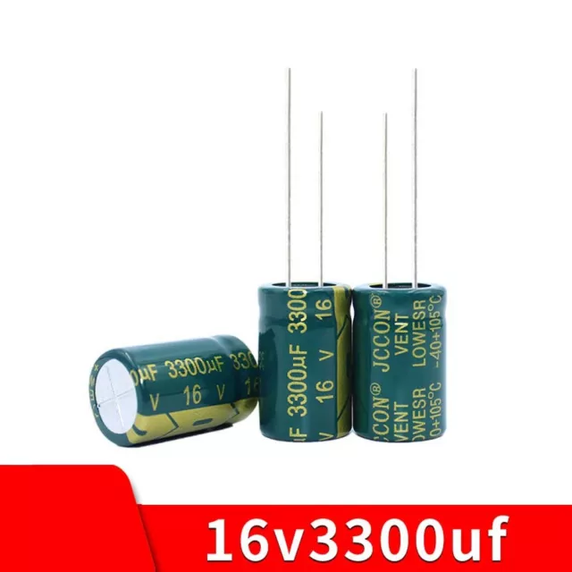 3300uF 16V Radial Aluminium Electrolytic Capacitors 105°C 16V 3300uF 13x21mm