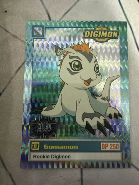 13 Gomamon 16 of 34 Rookie Digimons 2000 Digimon CCG Card NM