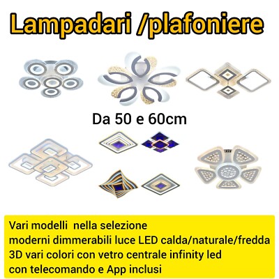 app MOD6105 Avanti lampadario led moderno  elegante 3 tipi di luci con telecomando 