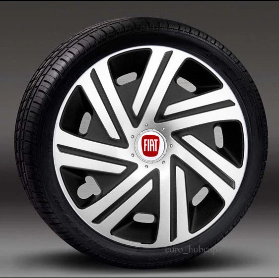 Set of 4 wheel trims 15" Hub Caps, Covers to fit Fiat Punto,Stilo,Doblo,Multipla
