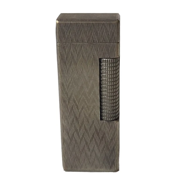 Briquet à Gaz DUNHILL Rollagas en Métal Argenté Swiss Made Vintage Gas Lighter