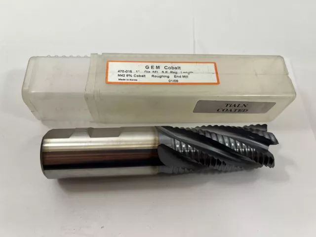 GEM Cobalt Roughing Endmill 1” Dia. 5FL