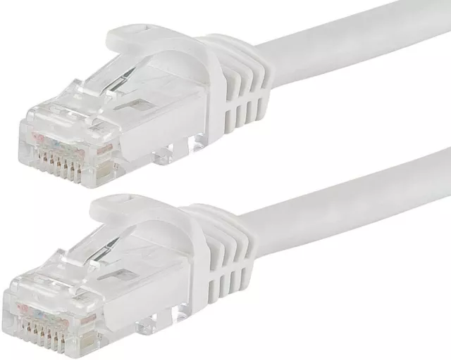 Monoprice 111233 Flexboot Cat6 Ethernet-Patchkabel 30,5m Weiß RJ45 UTP 550 Mhz