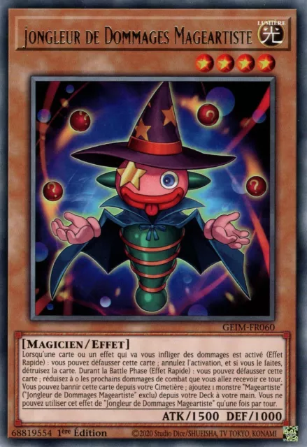 Yu Gi Oh ! Jongleur De Dommages Mageartiste GEIM-FR060 Rare / VF