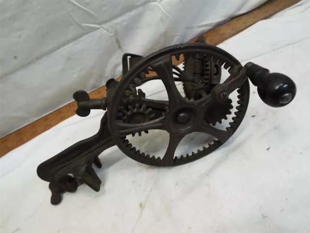 Vintage Cast Iron Apple Peeler Kitchen Tool Reading Hardware '78 PA Fall Cider