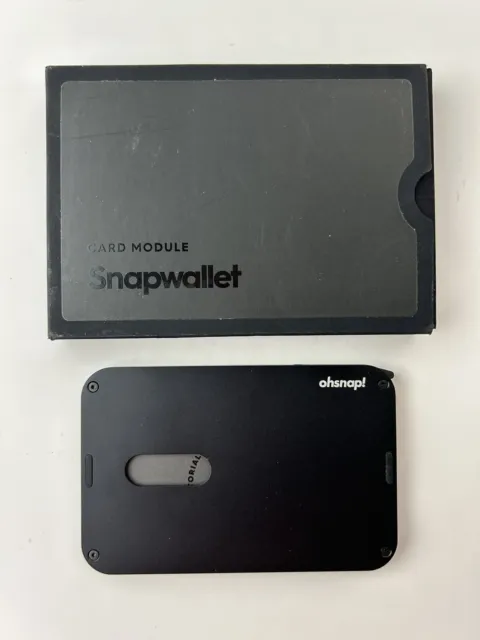 Ohsnap! Card Mod Module Snapwallet Black Aluminum