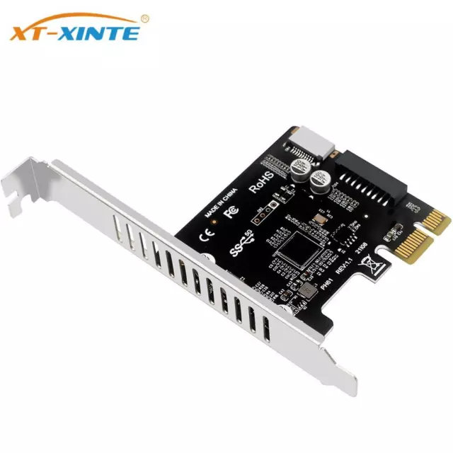 PCI Express Adapter Card PCI-E to USB3.0 Type-E Front Panel Type-C 19P 20Pin