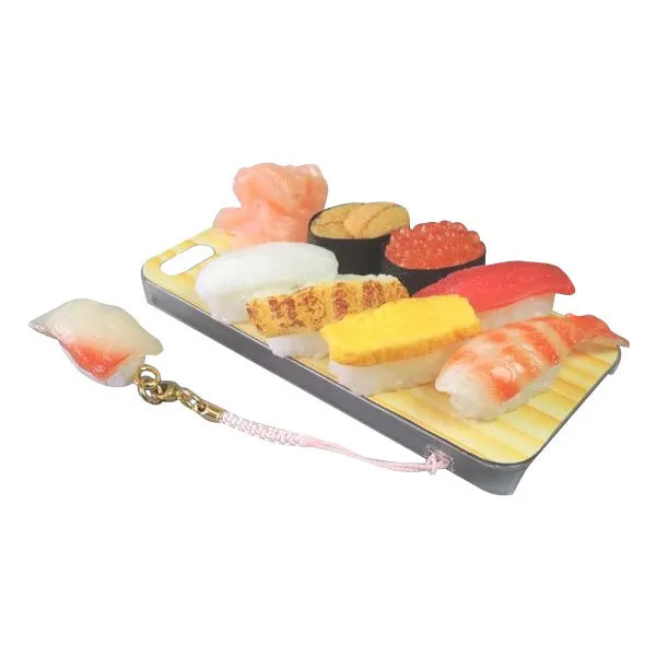 Food Sample Iphone Case Made By Japanese Craftsmen Miniature Sushi With Strap Ip
