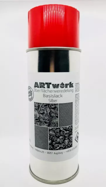 Basislack SILBER 400ml Spraydose auch für WTD Hydrographic Wassertransferdruck