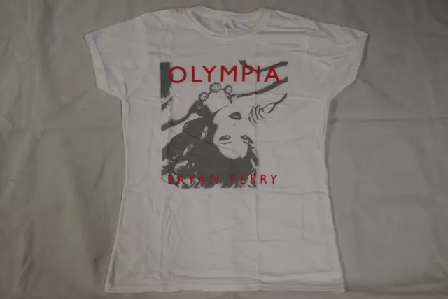 Bryan Ferry Olympia Cover White Ladies Skinny T Shirt New Official Kate Moss