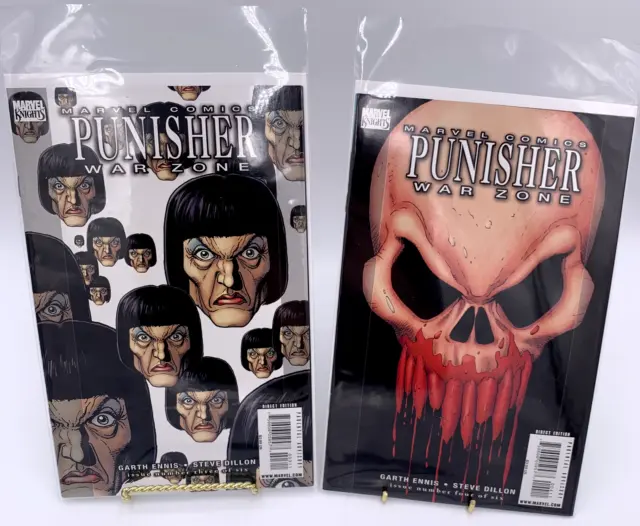 Lot (6) Marvel Comics Punisher War Zone/Journal Issues 2