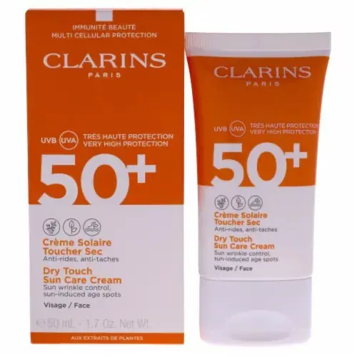 Clarins Face Sun Cream SPF50+ UVA Sun Wrinkle Control High protection BNIB