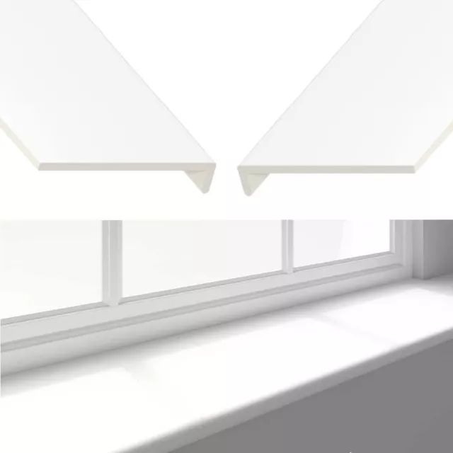 Coperchio per finestra tapparella in plastica uPVC davanzale finestra 9 mm spessore x 1 m lungo