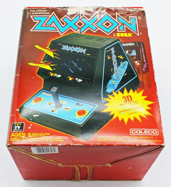 COLECO SEGA ZAXXON Mini Tabletop Handheld Arcade Video Game 1982 CIB ...