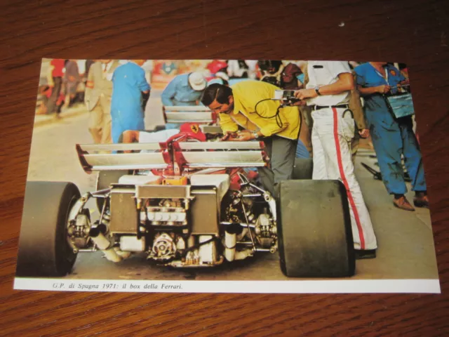 (42)*=G.p. F.1 Spagna 1971 Box Ferrari=Ritaglio=Clipping==Foto=