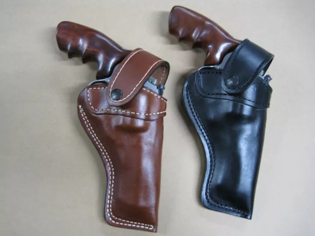 Azula Leather Strong Side Outdoor Belt Holster For S&W X Frame 500, 460 Revolver