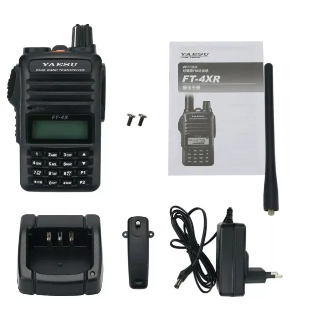 YAESU FT-4XR 5W 3KM VHF UHF Radio Dual Band Transceiver Walkie Talkie