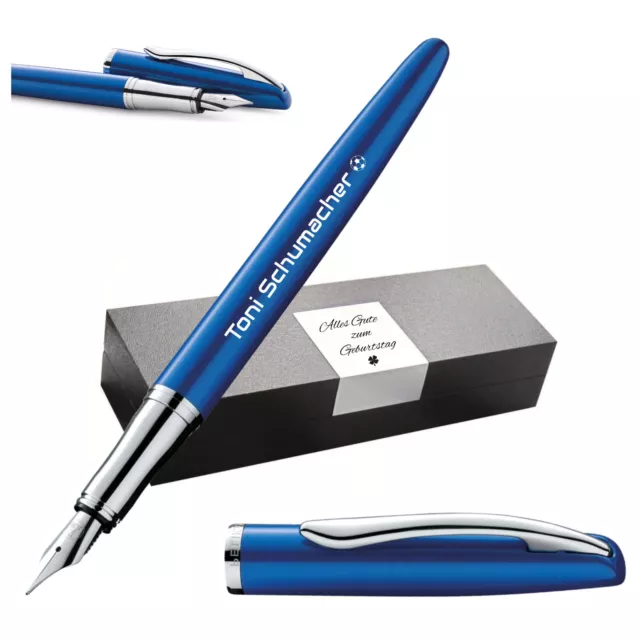 Pelikan Pluma Jazz Noble Elegance P36 Zafiro Azul con Grabado