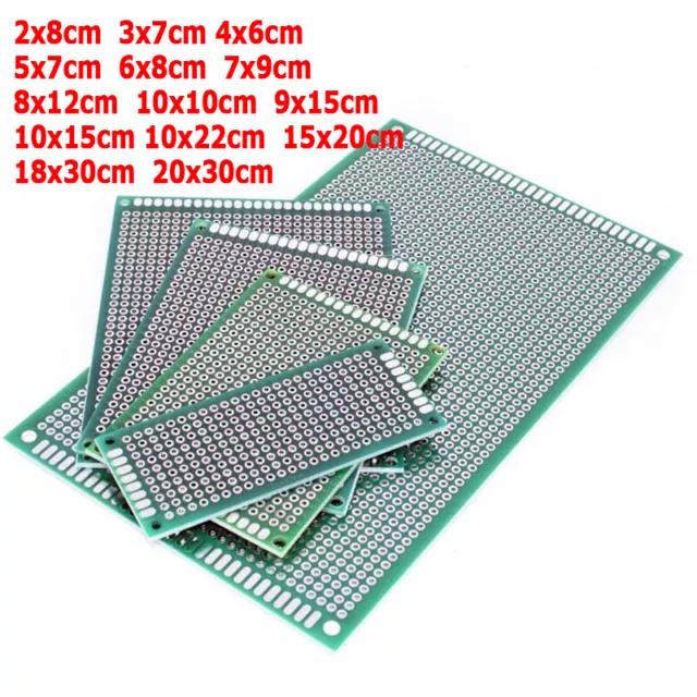Doppelseitiges Löten Universal PCB Prototyp Board DIY Printed Circuit Breadboard
