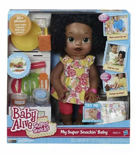 Baby Alive Super Snacks Snackin Sara African American