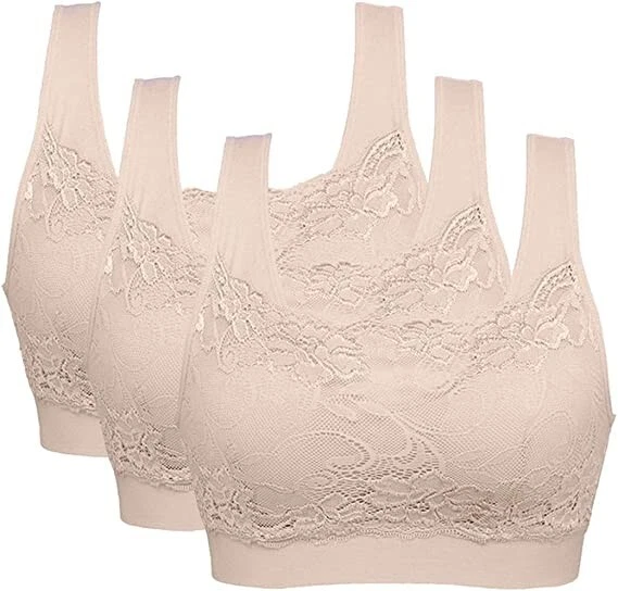 Womens Strech Ohne Buegel Push up Yoga Sports BH Bra Top Set Fuer Fitnes