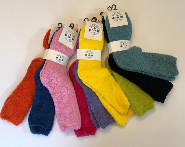 9 Pack Yacht & Smith Womens Poly Spandex Slouch Socks, Knee High Boot Socks NEW
