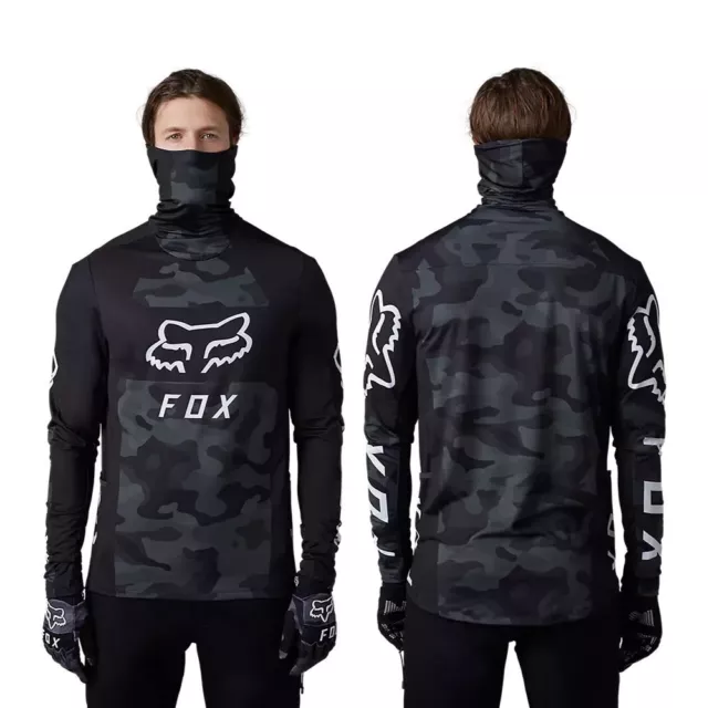 Fox Racing Mens Ranger Drive KRUX Jerseys-Black Camo-Large