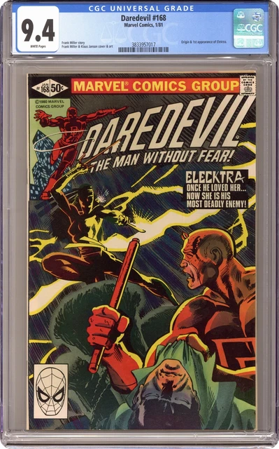 Daredevil #168D Direct Variant CGC 9.4 1981 3833957017 1st app. Elektra