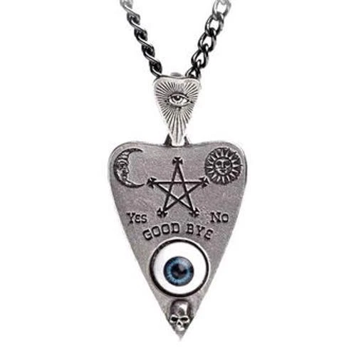 ALCHEMIE PLATTE ANHÄNGER Ouija Spirit Board Gothic Eye + KOSTENLOSE SAMTETASCHE