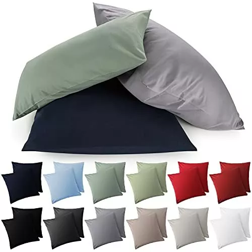 Blumtal - Taie Oreiller 40x40 Lot De 2 - Housse Coussin 40x40 - Taie d'oreiller