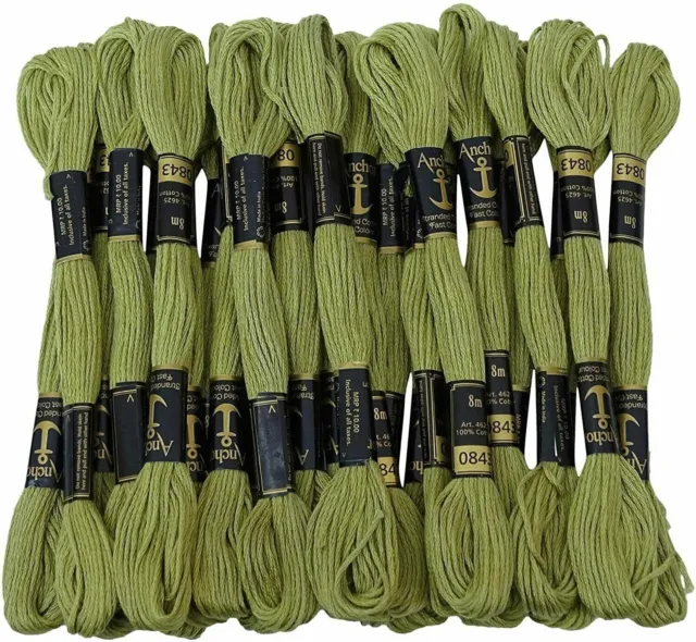 Anchor Thread Stranded Cotton Thread Stitch Embroidery Floss Hand Lite Color