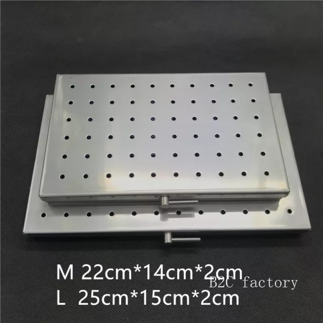Two types autoclavable case sterilization tray disinfection box