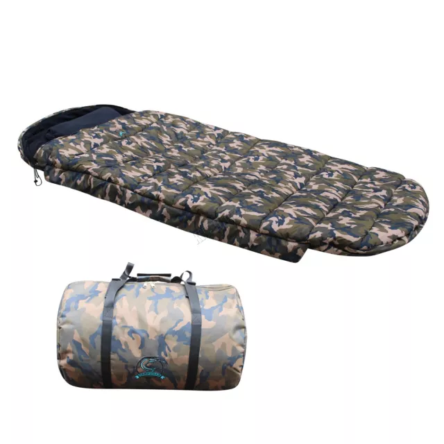 CARPZILLA SLEEPING BAG Carp Fishing 5 Season Fleece Lined with