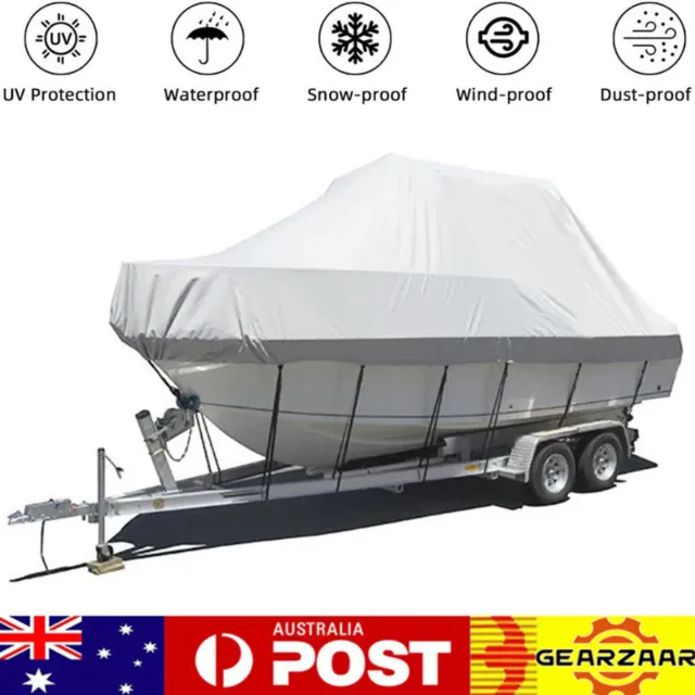 Heavy-Duty, Marine Grade 21ft-23ft / 6.4m-7.0m Trailerable Jumbo Boat Cover AUS