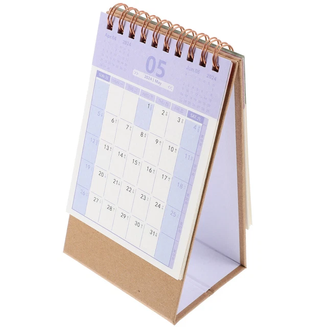 FREE STANDING CALENDAR 2024 Desktop Calendar Desktop Calendar Desk