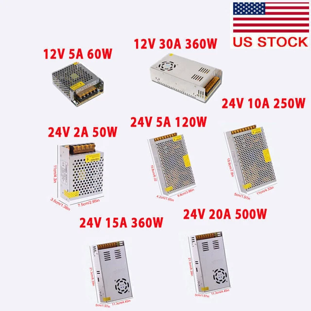 Switch Power Supply Transformer AC110-220V To DC 12/24V Adapter For led Strip