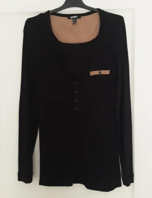 Pull léger noir taille 38 Jennyfer