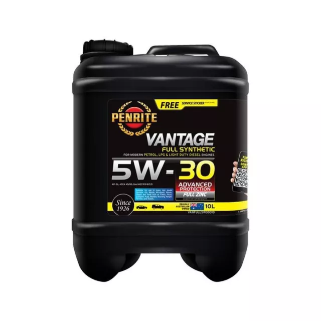 Penrite Vantage Full Synthetic 5W-30 Engine Oil 10L