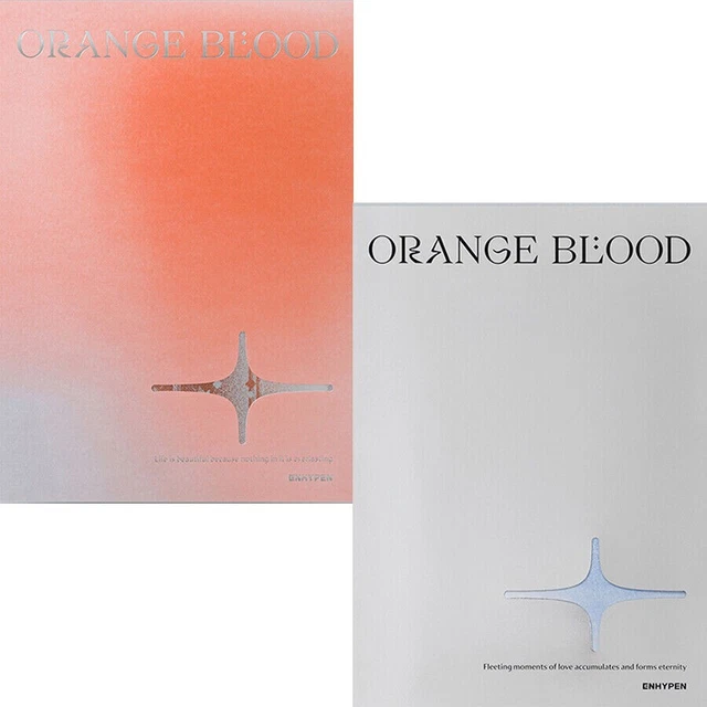 ENHYPEN [ORANGE BLOOD] Album 2 Ver SET/2 CD+2 Photo Book+8 Card+2 ...