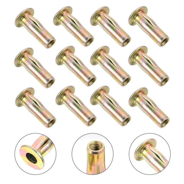 15 pz dado rivetto cieco inserti filettati elementi di fissaggio dadi rivetto principali