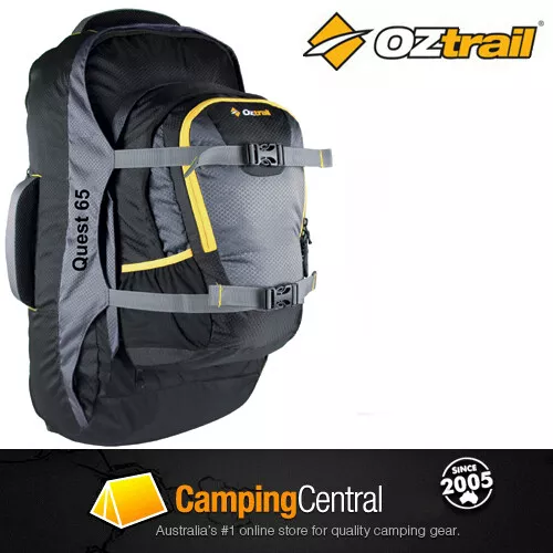 OZTRAIL QUEST 65L (+10L Daypack) Rucksack Backpack Travel Pack Bag 65 LITRE