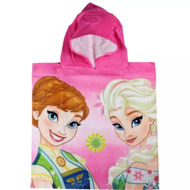 DISNEY poncho cape de bain à capuche rose  LA REINE DES NEIGES 50 x 100 cm NEUF