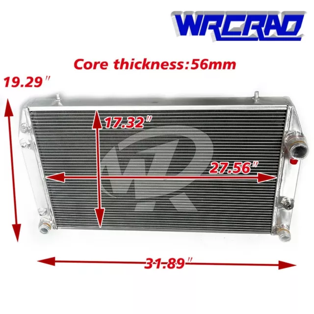 Aluminum Cooling Radiator For 1976-1996 95 JAGUAR XJS XJ12 V12 5.3 6.0 AT 2 Row